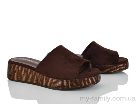 Шльопанці штучна замша коричневий жінки -, Жіночі шльопанці оптом