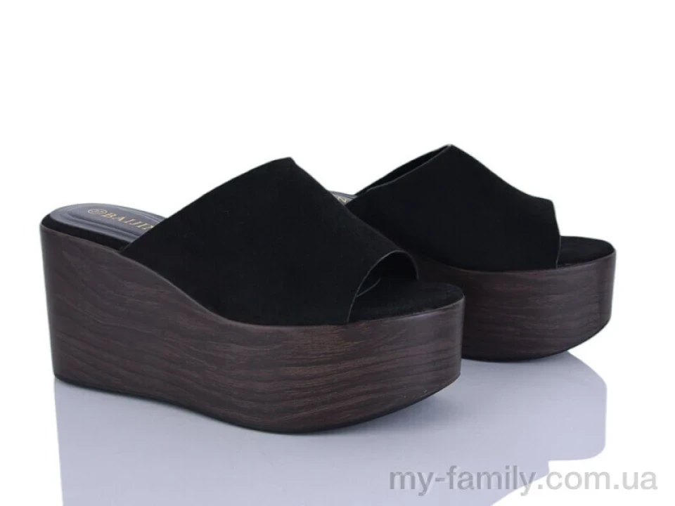 Шльопанці штучна замша чорний жінки -, Жіночі шльопанці оптом