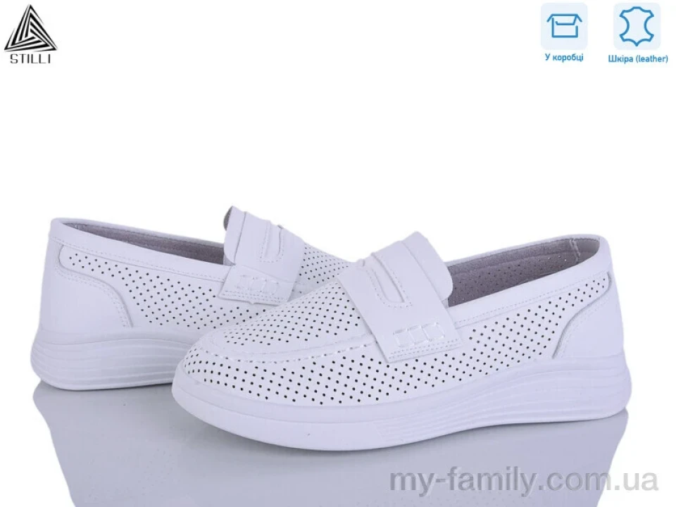 Туфлі натуральна шкіра білий жінки -, Туфлі жіночі оптом