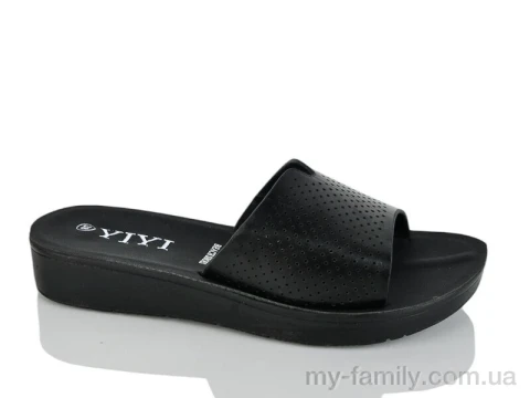 Шльопанці штучна шкіра чорний жінки -, Жіночі шльопанці оптом