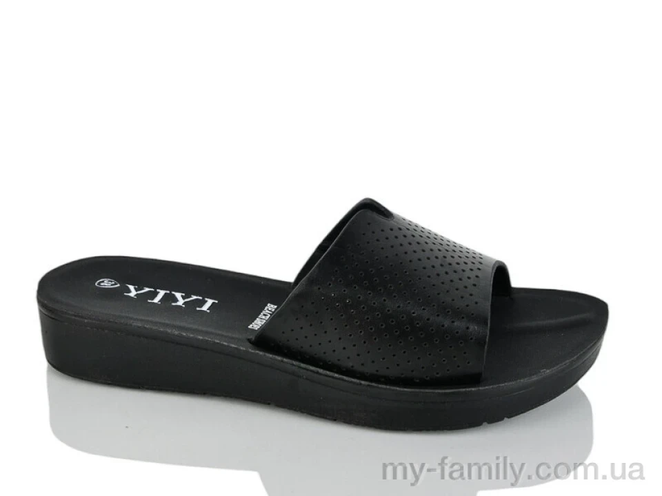 Шльопанці штучна шкіра чорний жінки -, Жіночі шльопанці оптом