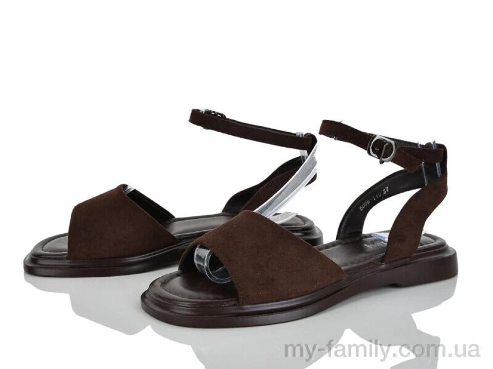 Босоніжки штучна замша коричневий жінки -, Жіночі босоніжки оптом