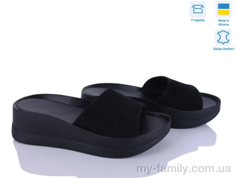 Шльопанці натуральна замша чорний жінки -, Жіночі шльопанці оптом