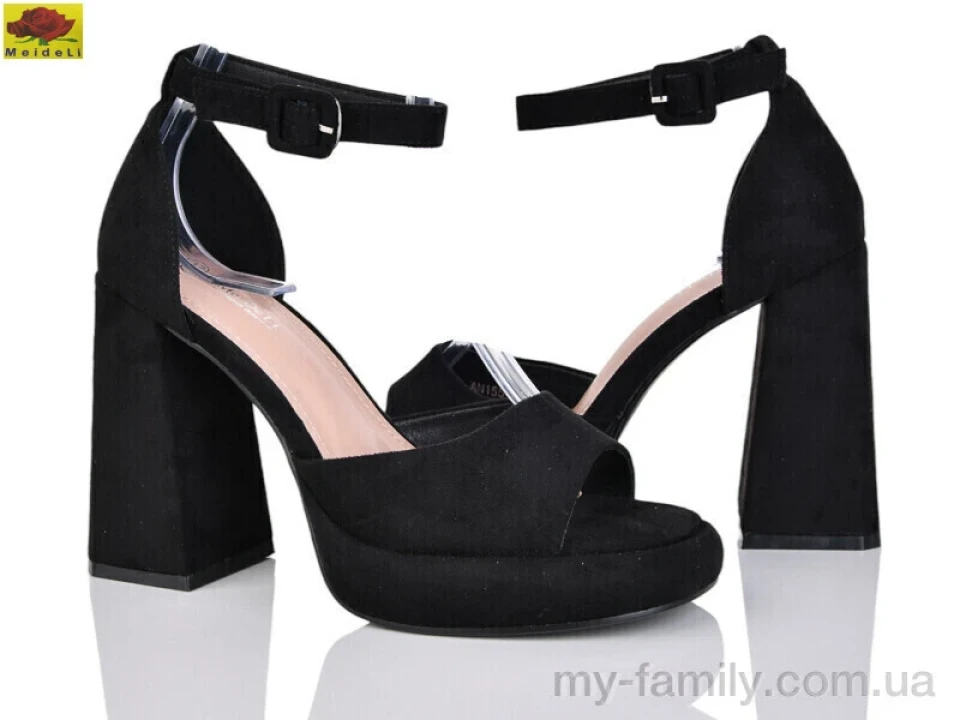 Босоніжки штучна замша чорний жінки -, Жіночі босоніжки оптом