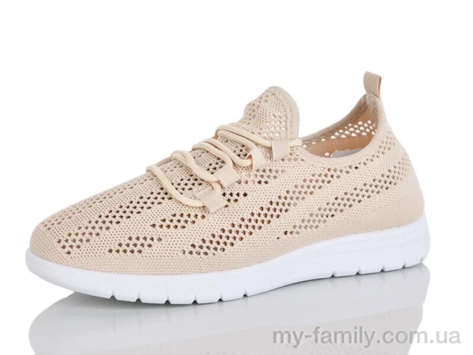 Кросівки текстиль бежевий жінки -, Жіночі кросівки оптом