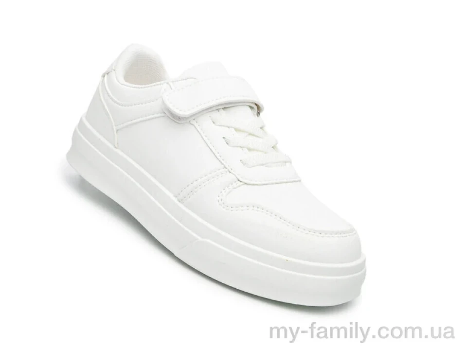 Кросівки штучна шкіра білий діти унісекс, Дитячі кросівки оптом