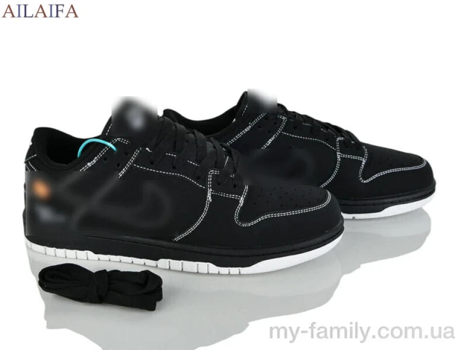 Кросівки штучний нубук чорний чоловіки -, Чоловічі кросівки оптом