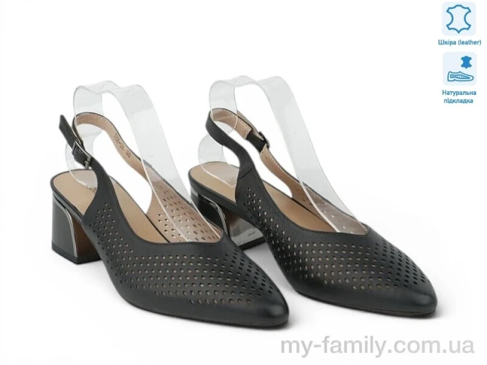 Туфлі натуральна шкіра чорний жінки -, Туфлі жіночі оптом