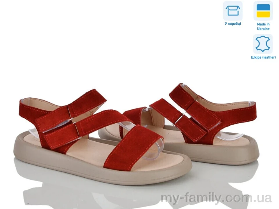 Босоніжки натуральна замша червоний жінки -, Жіночі босоніжки оптом