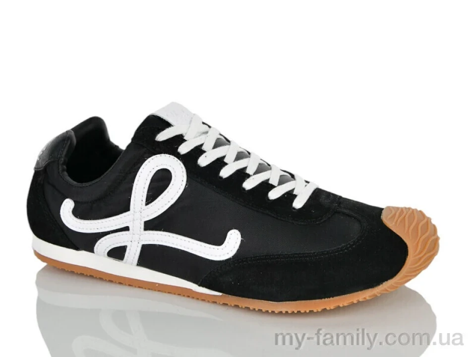 Кросівки штучна замша-плащівка чорний чоловіки -, Чоловічі кросівки оптом