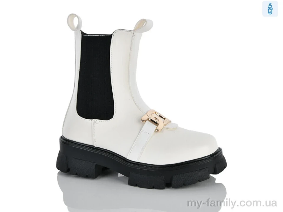 Черевики штучна шкіра-текстиль білий діти дівчинка, Взуття оптом діти