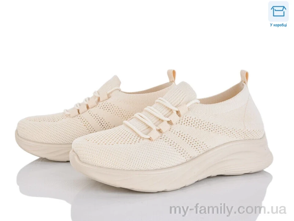 Кросівки текстиль бежевий жінки -, Жіночі кросівки оптом