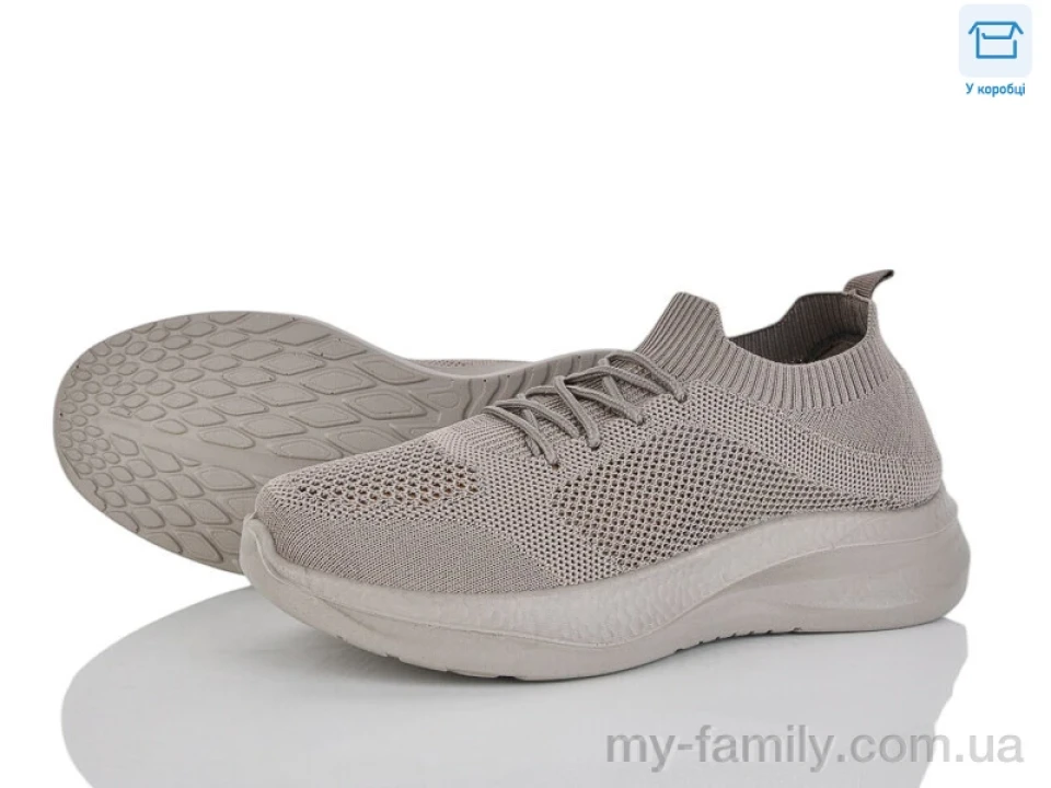 Кросівки текстиль коричневий жінки -, Жіночі кросівки оптом