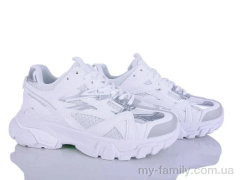 Кросівки штучна шкіра-текстиль білий жінки -, Жіночі кросівки оптом