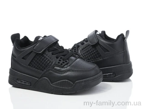 Кросівки штучна шкіра чорний діти унісекс, Дитячі кросівки оптом