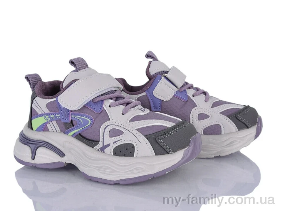 Кросівки штучна шкіра-текстиль фіолетовий діти дівчинка, Дитячі кросівки оптом