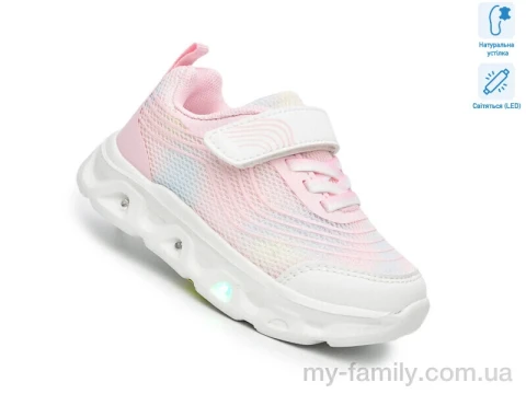 Кроссовки искусственная кожа-текстиль розовый дети девочка, Кроссовки оптом