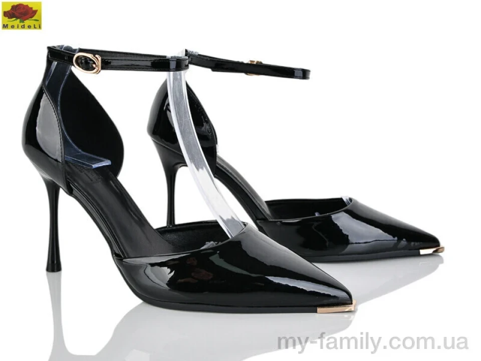 Туфлі штучний лак чорний жінки -, Туфлі оптом