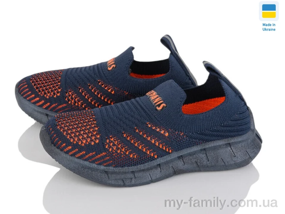 Кросівки текстиль синій діти дівчинка, Кросівки оптом
