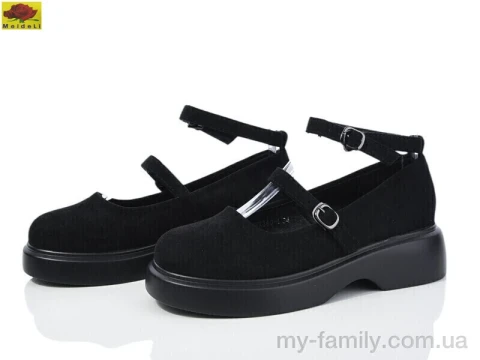 Туфлі штучна замша чорний діти дівчинка, Дитячі туфлі оптом