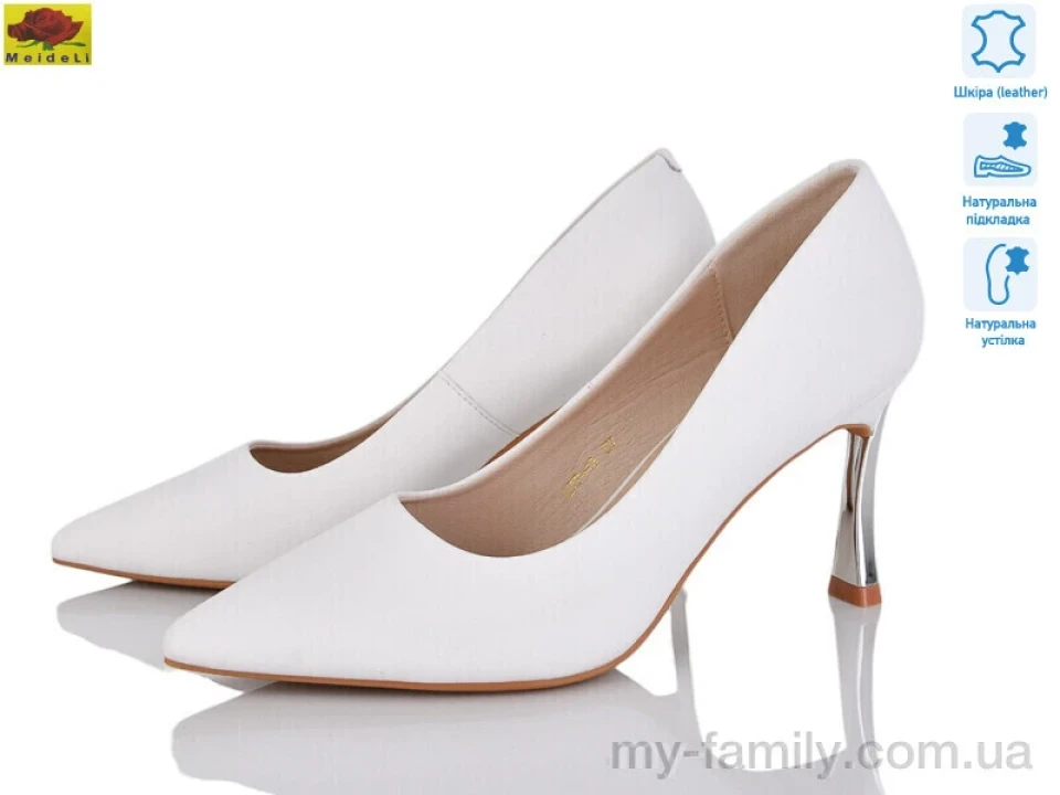 Туфлі натуральна шкіра білий жінки -, Туфлі жіночі оптом