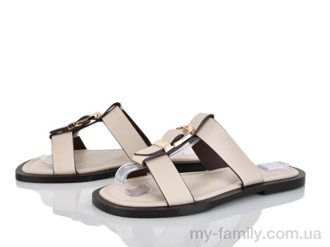 Шльопанці штучна шкіра бежевий жінки -, Жіночі шльопанці оптом