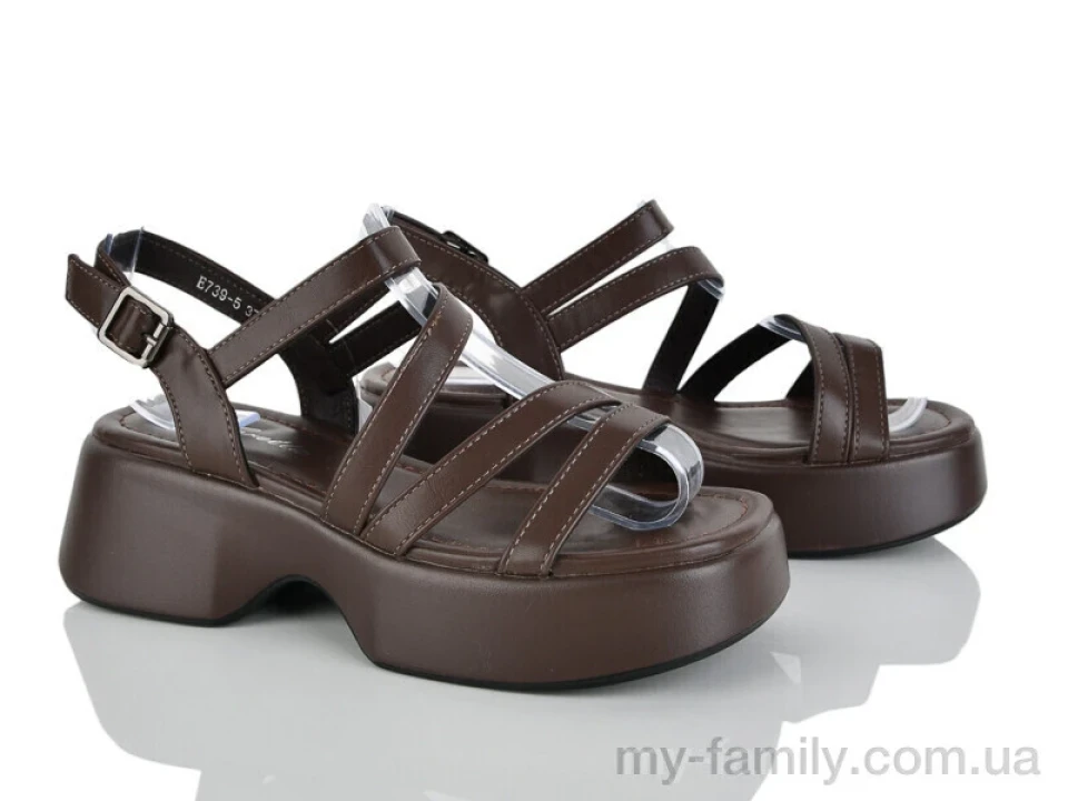 Босоніжки штучна шкіра коричневий жінки -, Жіночі босоніжки оптом