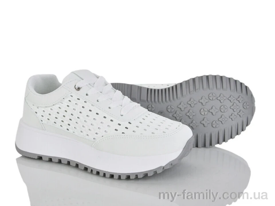 Кросівки штучна шкіра-штучна замша білий жінки -, Жіночі кросівки оптом