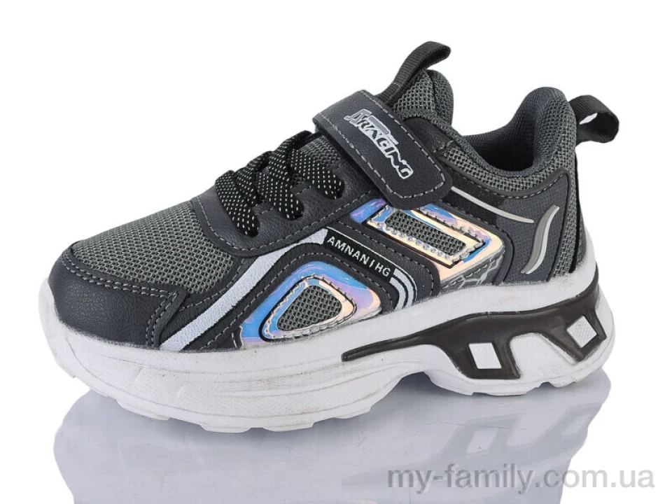 Кросівки штучна шкіра-текстиль сірий діти унісекс, Дитячі кросівки оптом