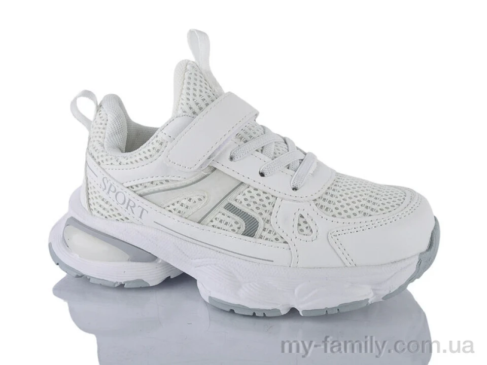 Кросівки штучна шкіра-текстиль білий діти унісекс, Дитячі кросівки оптом