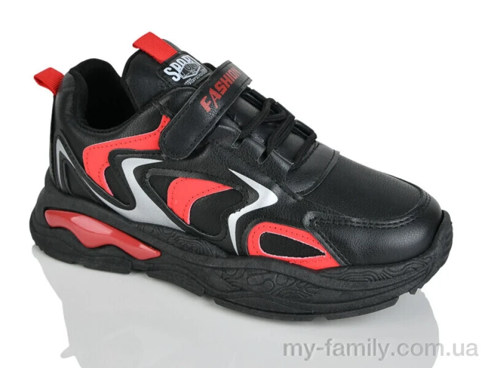 Кросівки штучна шкіра чорний діти унісекс, Дитячі кросівки оптом