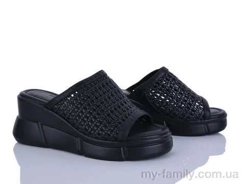 Шльопанці штучна шкіра чорний жінки -, Жіночі шльопанці оптом