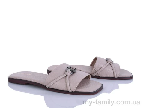 Шльопанці штучна шкіра бежевий жінки -, Жіночі шльопанці оптом