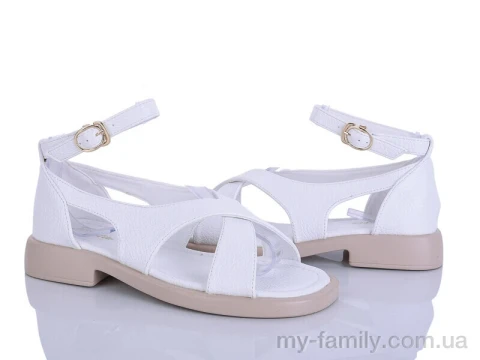 Босоніжки штучна шкіра білий жінки -, Жіночі босоніжки оптом