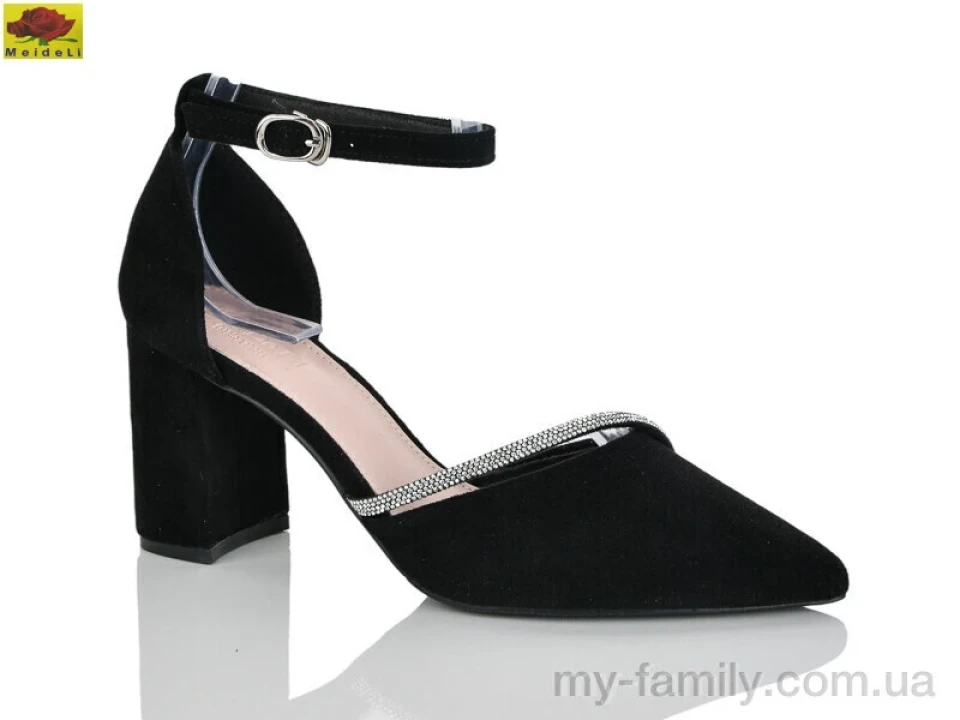Туфлі штучна замша чорний жінки -, Туфлі жіночі оптом