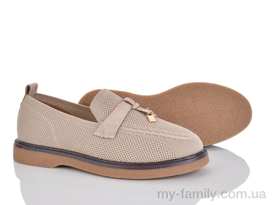 Туфлі текстиль бежевий жінки -, Туфлі жіночі оптом