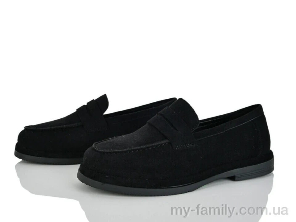 Туфлі штучна замша чорний жінки -, Туфлі жіночі оптом