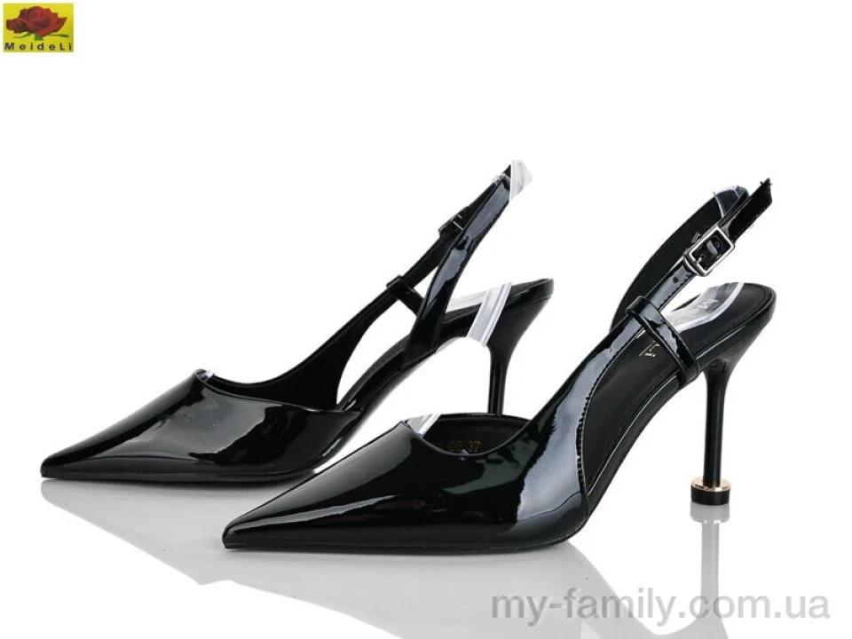 Туфлі штучний лак чорний жінки -, Туфлі жіночі оптом