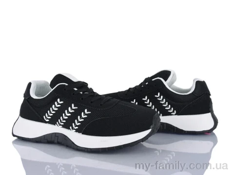 Кросівки штучна замша-текстиль чорний жінки -, Жіночі кросівки оптом