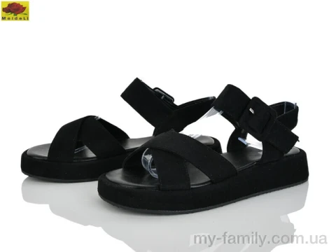 Босоножки искусственная замша черный женщины -, Женские босоножки оптом