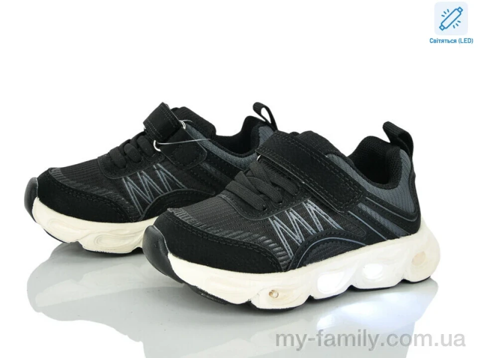 Кросівки штучний нубук-текстиль чорний діти хлопчик, Дитячі кросівки оптом