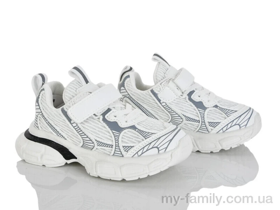 Кросівки штучна шкіра-текстиль білий діти дівчинка, Дитячі кросівки оптом