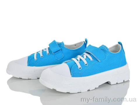 Кеди текстиль-гума блакитний діти дівчинка, Взуття оптом діти