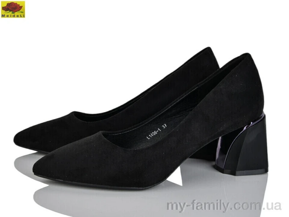Туфлі штучна замша чорний жінки -, Туфлі жіночі оптом