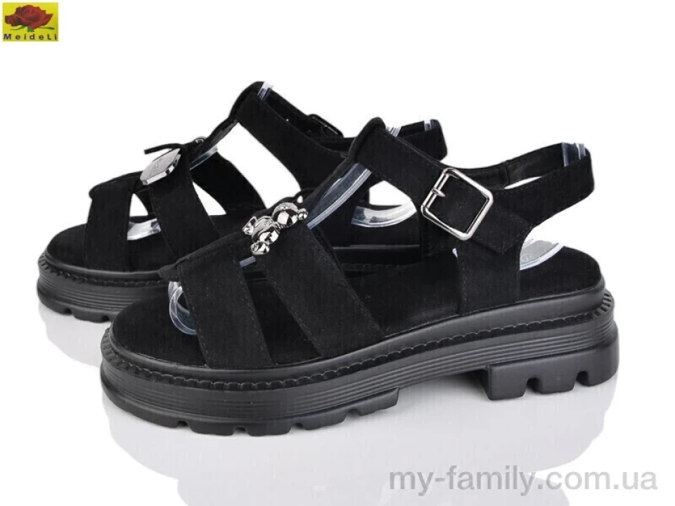 Босоніжки штучна замша чорний жінки -, Жіночі босоніжки оптом