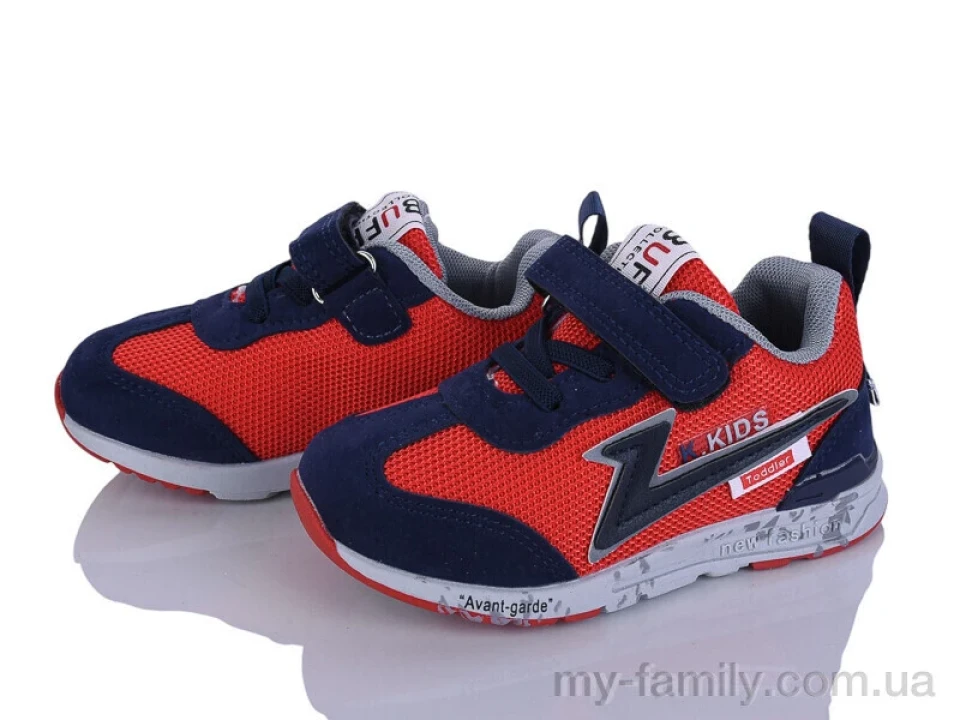 Кросівки штучна замша-текстиль червоний діти хлопчик, Дитячі кросівки оптом