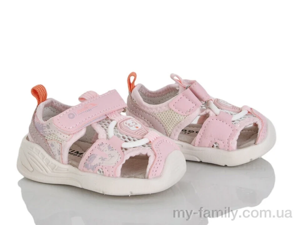 Босоніжки штучна шкіра-текстиль рожевий діти дівчинка, Взуття оптом діти