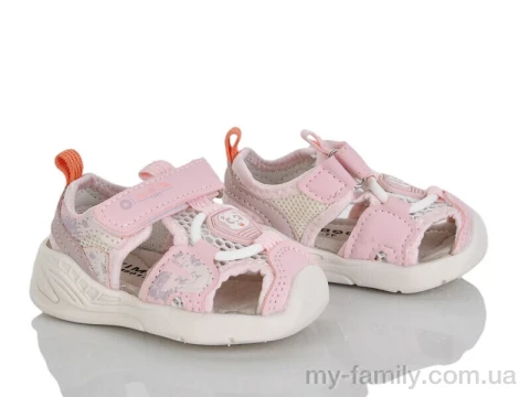 Босоніжки штучна шкіра-текстиль рожевий діти дівчинка, Взуття оптом діти