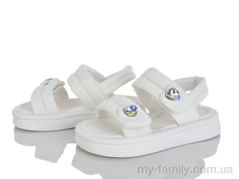 Босоніжки штучна шкіра білий діти дівчинка, Взуття оптом діти