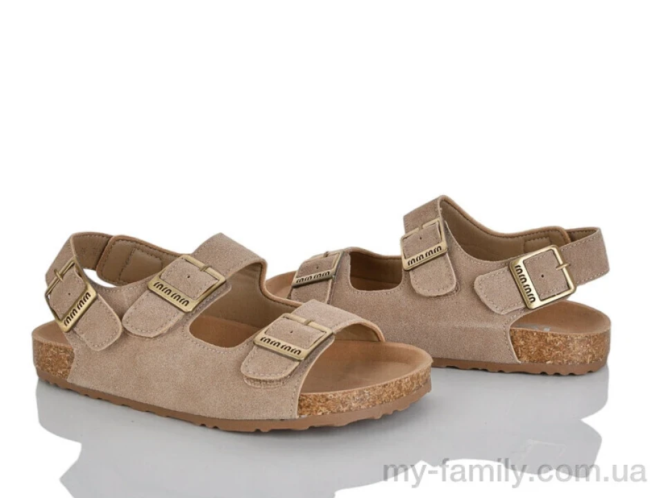 Босоніжки штучна замша бежевий діти дівчинка, Взуття оптом діти